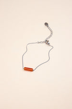 Armband No diggity - Rood - Zilver