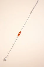 Armband No diggity - Rood - Zilver