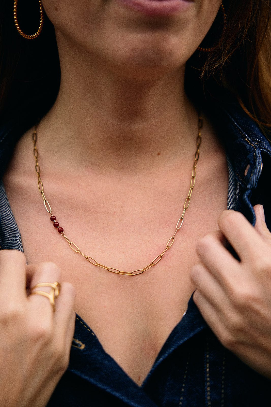 ROOI Ketting K42B Juwelen Sieraden Leuven