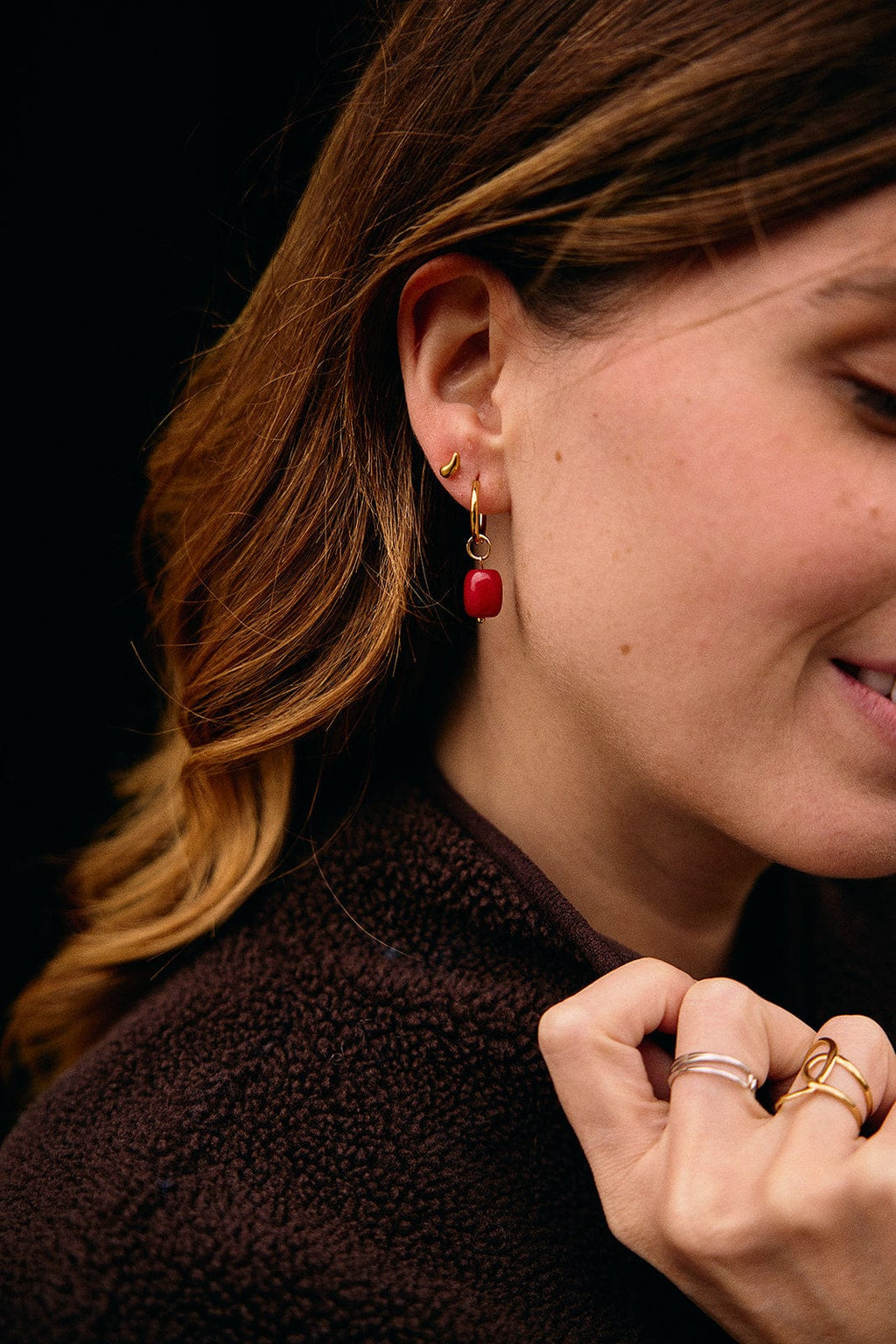 ROOI Oorbellen O23B Juwelen Sieraden Leuven