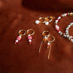 Oorbellen Strawberry Letter 23 (PER STUK)