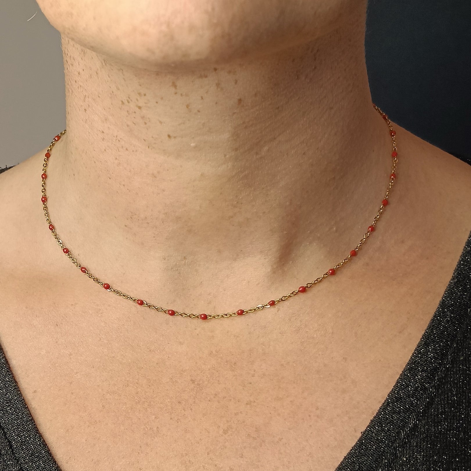 Ketting Shadow Hat - rood
