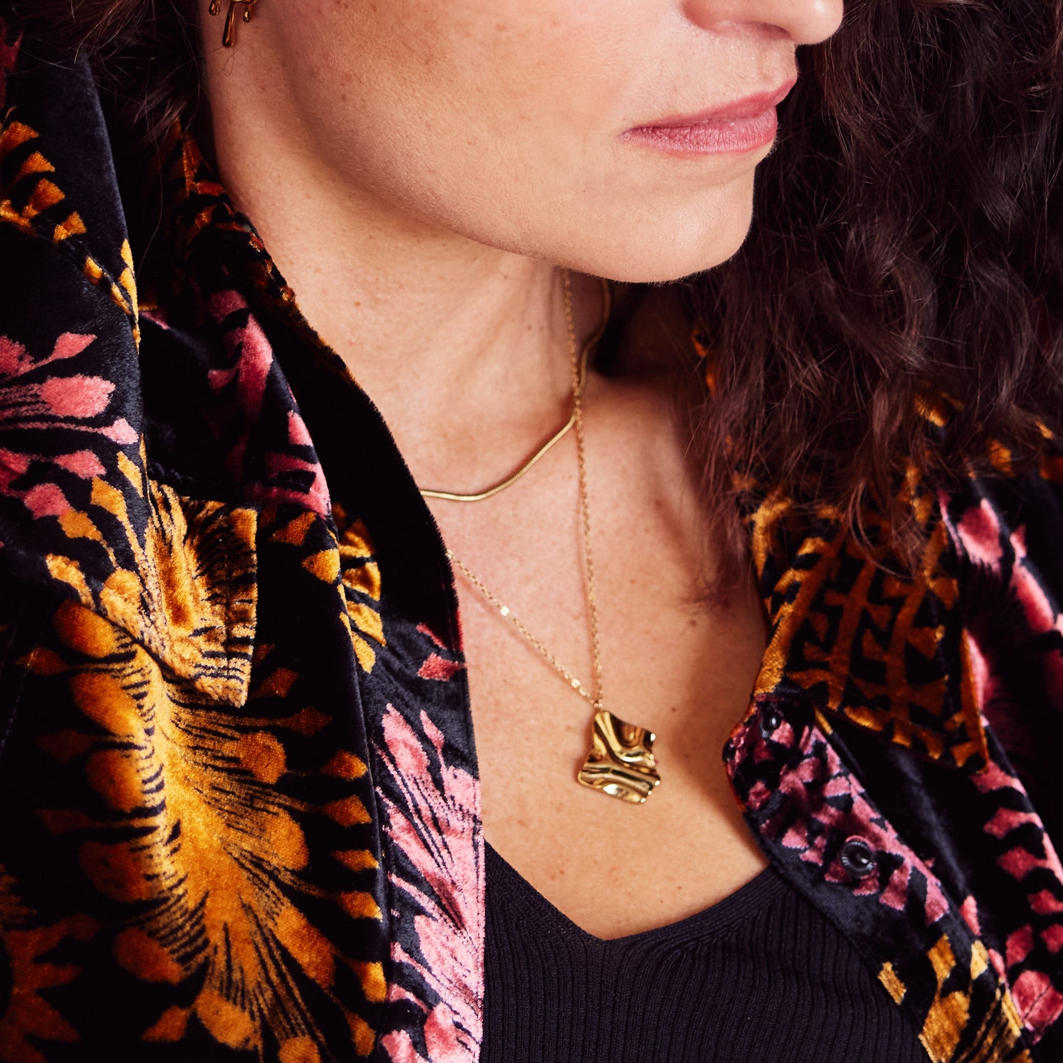 Ketting Good Night Bad Morning - Goud