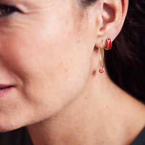 Oorbellen Don't LeaveMe This Way - Rood